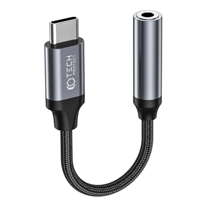 Attēls no Tech-Protect mini jack 3.5 mm (female) || USB-C (męski)
