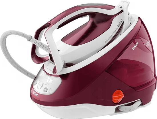 Изображение Tefal GV9220 steam ironing station 2600 W Durilium AirGlide Autoclean soleplate Burgundy, White