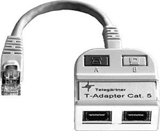 Изображение Telegärtner T-Adapter Cat5e ISDN/ISDN (21.17.3034)