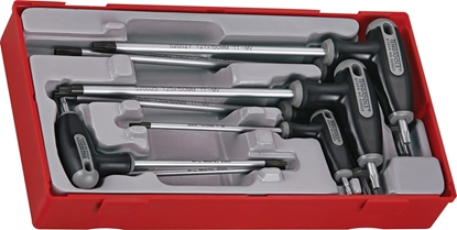 Attēls no Teng Tools Zestaw kluczy trzpieniowych torx typ T T10 - T40 z otworem 7szt. (68920107)