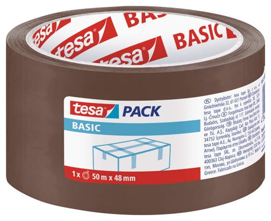 Изображение Tesa Tama pakowa BASIC brzowa 50m 48mm H5857300