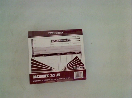 Picture of Typograf Druki samokopiujce rachunek 2/3A5 80 (01028)