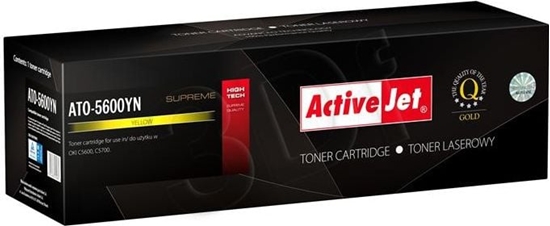 Picture of Toner Activejet ATO-5600YN Yellow Zamiennik 43324405 (ATO5600YN)