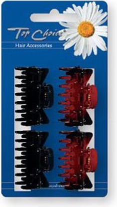 Picture of Top Choice Klamerki bursztynowe i czarne 4szt 24696