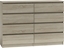 Изображение Topeshop Dua komoda szafka 8 szuflad 140cm * db sonoma
