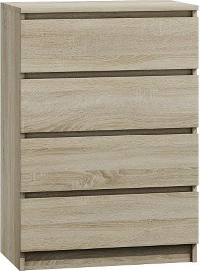 Picture of Topeshop Komoda szafka 4 szuflady db sonoma