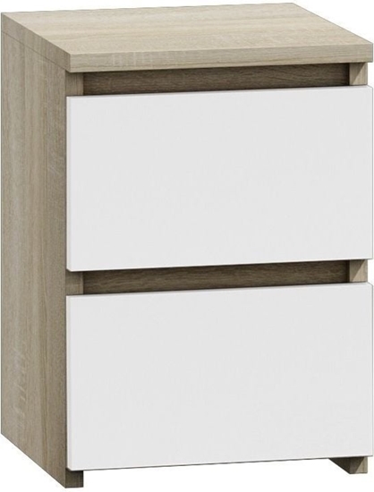 Picture of TopEshop Szafka komoda stolik nocny 2 szuflady m2 mix sonoma