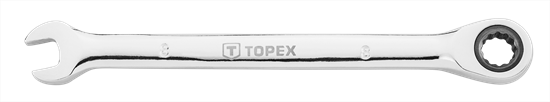 Изображение Topex Klucz pasko-oczkowy z grzechotk 22mm (35D749)