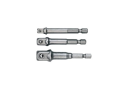 Изображение Topex Komplet adapterów do wiertarki na kwadrat 1/4" 3/8" 1/2" (38D151)