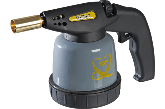 Изображение Topex Lampa lutownicza gazowa na naboje 190g zaponnik (44E143)