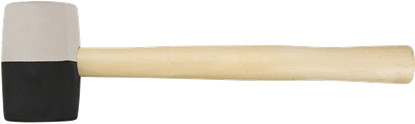 Изображение Topex Motek gumowy rczka drewniana 450g 338mm (02A354)