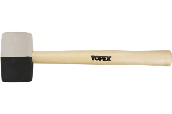 Изображение Topex Motek gumowy rczka drewniana 680g 338mm (02A355)