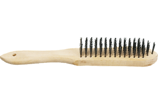 Picture of Topex Szczotka druciana 4-rzdowa drewniany uchwyt - 14A614