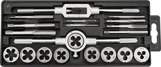 Picture of Topex Zestaw gwintowników i narzynek 20szt. (14A425)