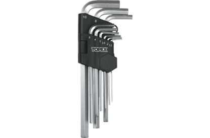 Picture of Topex Zestaw kluczy imbusowych hex typ L 1,5-10mm 9szt. (35D956)