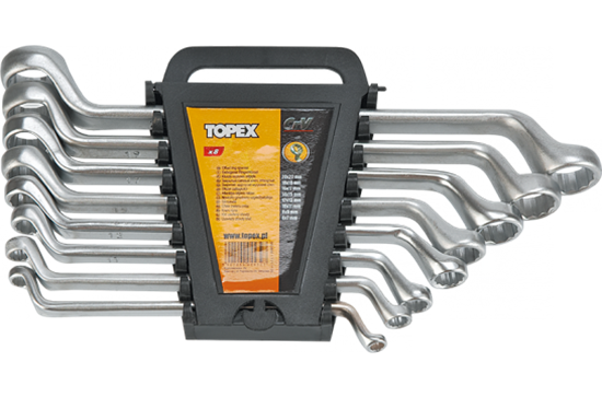 Picture of Topex Zestaw kluczy oczkowych odgitych 6-22mm 8szt. (35D856)