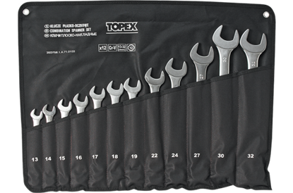 Picture of Topex Zestaw kluczy pasko-oczkowych 13-32mm 13szt. (35D758)