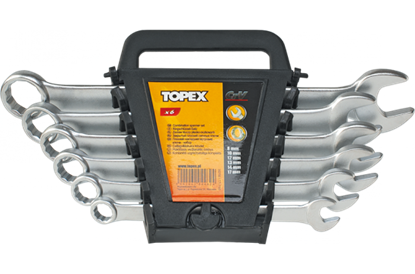 Picture of Topex Zestaw kluczy pasko-oczkowych 6-22mm 12szt. (35D757)