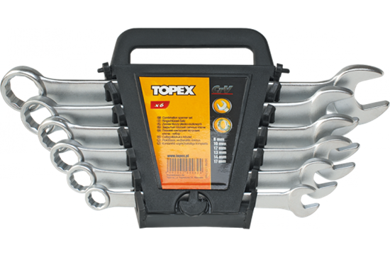 Picture of Topex Zestaw kluczy pasko-oczkowych 8-17mm 6szt. (35D755)