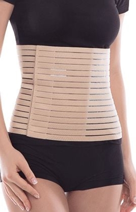 Изображение TOROS-GROUP Pas poporodowo-pooperacyjny z szynami usztywniajcymi Lux porowaty beowy r. 6 (152)