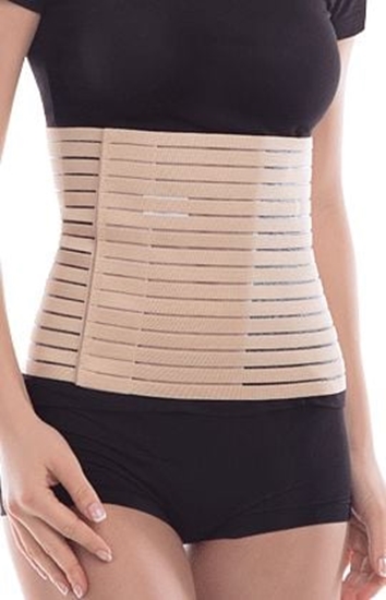 Изображение TOROS-GROUP Pas poporodowo-pooperacyjny z szynami usztywniajcymi Lux porowaty beowy r. 6 (152)