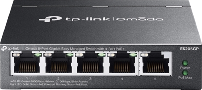 Attēls no Tp-Link Technologies TP-Link Omada 5-Port Gigabit Easy Managed Switch with 4-Port PoE+