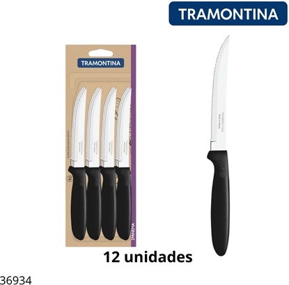 Изображение Tramontina Steakkniv Ipanema 12,5 cm, Czarny uchwyt plastikowy