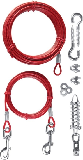 Изображение Trixie Linka stalowa z amortyzatorem 15 m