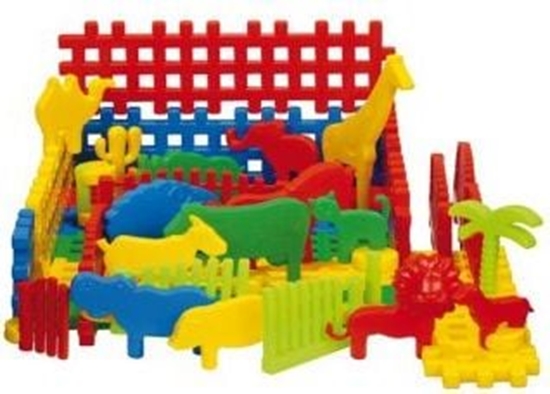 Изображение Tupiko Klocki konstrukcyjne zwierzta wiata (25760)