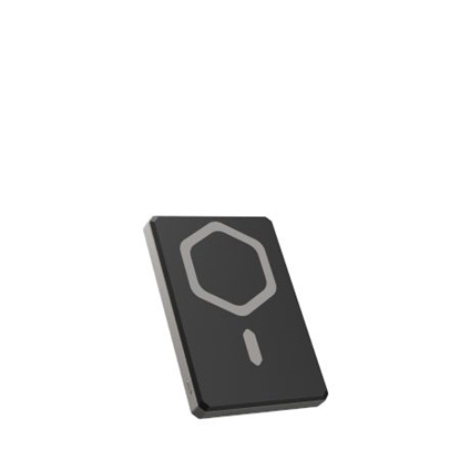 Picture of UAG Powerbank UAG Ultra Slim 5K 5000 mAh with stand 10W USB-C cable compatible with MagSafe - titanium