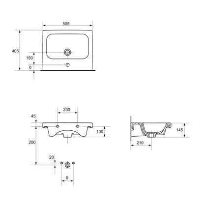 Attēls no Umywalka Cersanit Colour 50cm (K103-005)