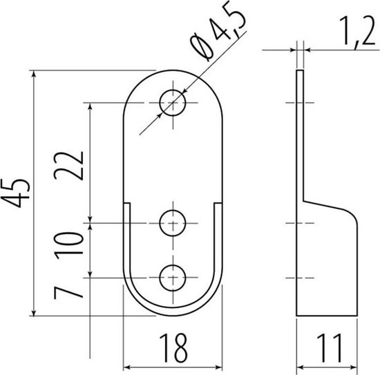 Picture of UN ROZETKA OWALNA STALOWA, 2 SZT