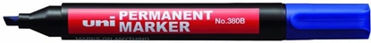Attēls no Uni Mitsubishi Pencil Marker permanentny UNI 380 NIEBIESKI (NO-380NIEB)