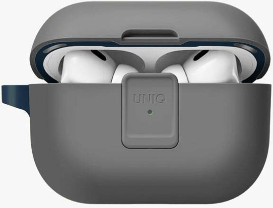 Изображение Uniq Etui Clyde Lock Case do Apple AirPods Pro 2 szaro-niebieski/morski niebieski