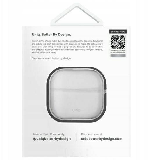 Изображение Uniq Etui Glase do Apple AirPods 4 transparent/glossy clear