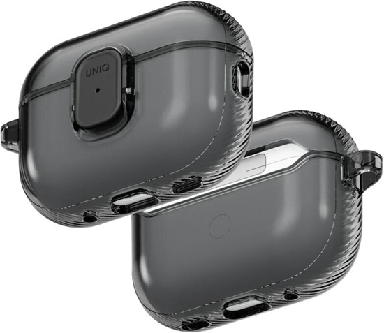 Изображение Uniq Etui Glase Pro do Apple AirPods Pro 3 Lock Case smoke