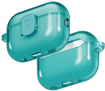 Изображение Uniq Etui Glase Pro do Apple AirPods Pro 3 Lock Case turkusowy