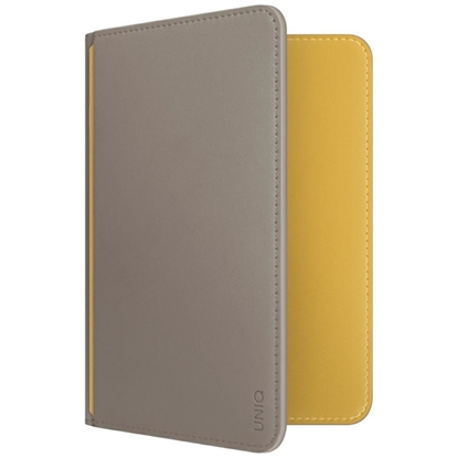 Picture of UNIQ Uniq Belmont RFID Blocking Passport Case - Grey/Yellow