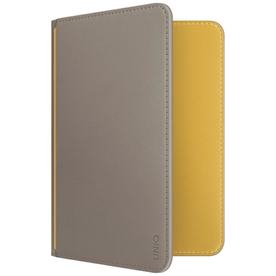 Picture of UNIQ Uniq Belmont RFID Blocking Passport Case - Grey/Yellow