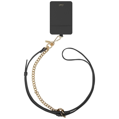 Picture of UNIQ Uniq Coehl Caryne 3-in-1 Phone Lanyard with Card Wallet - Black