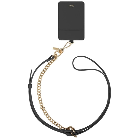 Picture of UNIQ Uniq Coehl Caryne 3-in-1 Phone Lanyard with Card Wallet - Black