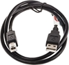 Picture of USB 2.0 kabelis A-B, M/M, melns, 0.8m, Roline