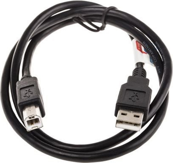 Picture of USB 2.0 kabelis A-B, M/M, melns, 0.8m, Roline
