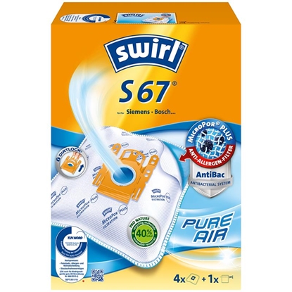 Attēls no Vacuum cleaner bag Swirl S 67 AirSpace 1F+4B (179459)