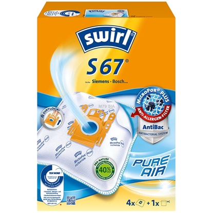 Attēls no Vacuum cleaner bag Swirl S 67 AirSpace 1F+4B (179459) (Nedaudz boj.iepak.)