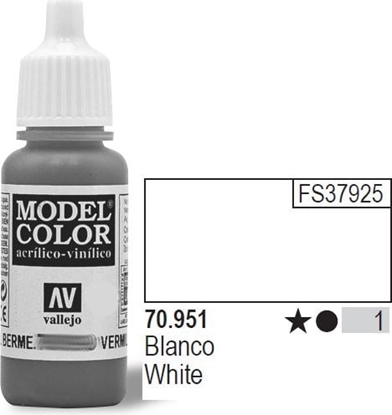 Attēls no Vallejo Farba Nr1 White Matt 17ml - 70951