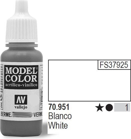 Picture of Vallejo Farba Nr1 White Matt 17ml - 70951