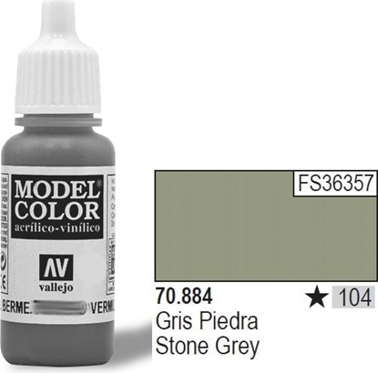 Attēls no Vallejo Farba Nr104 Stone Grey Matt 17ml - 70884