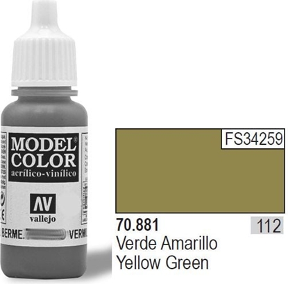Attēls no Vallejo Farba Nr112 Yellow Green 17ml - 70881