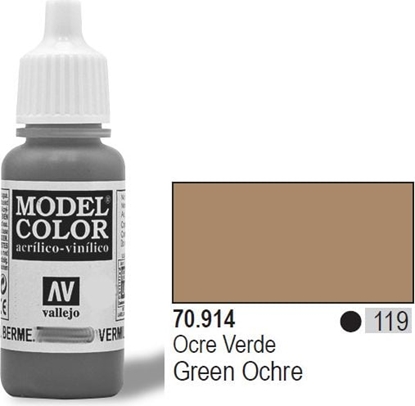 Attēls no Vallejo Farba Nr119 Green Ochre 17ml - 70914